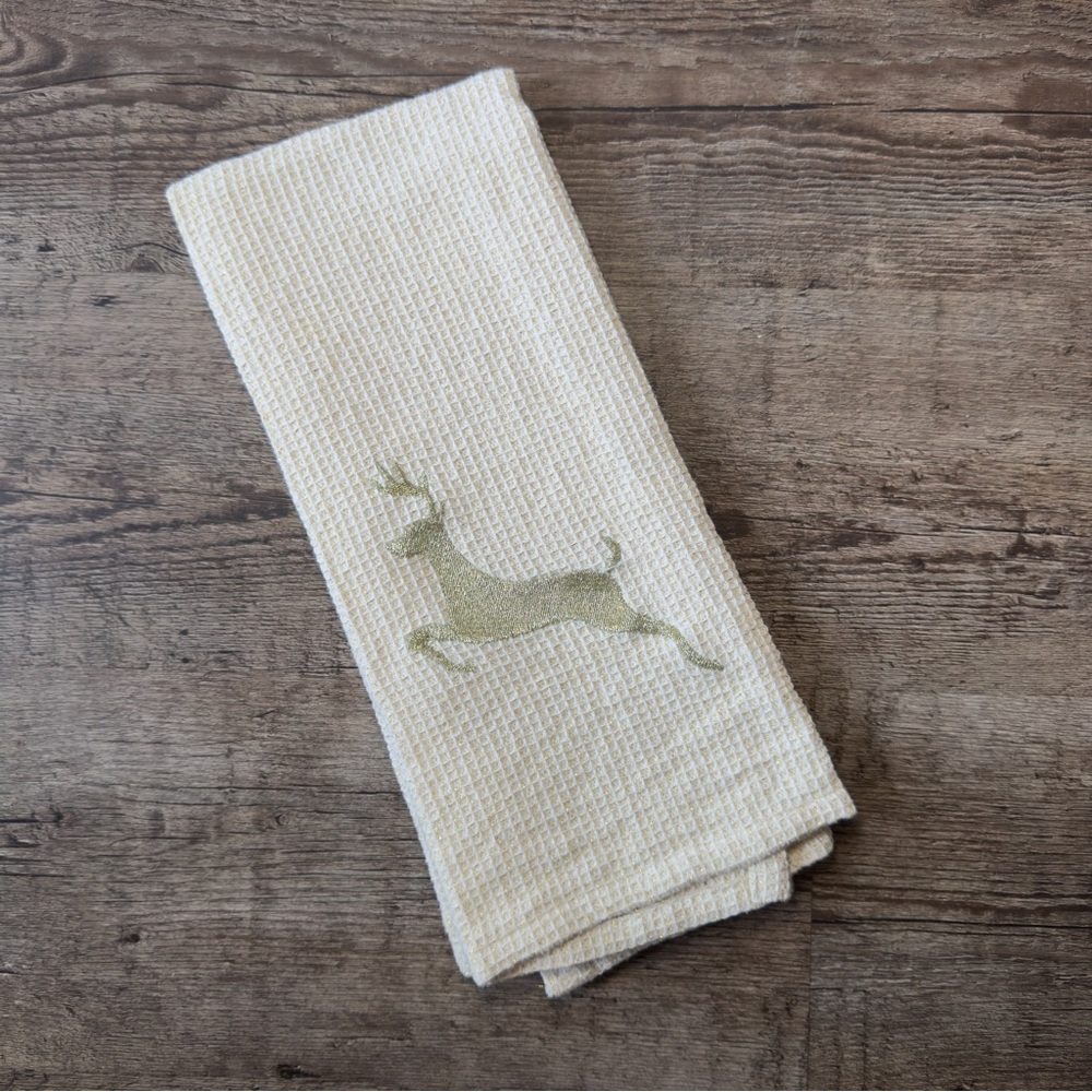 Holiday Reindeer Decorative Kitchen Towel
